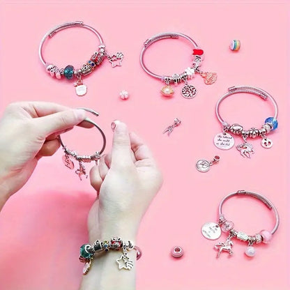 🎁Sale 49% OFF 🎁 Girls Charm Bracelet Making Kit