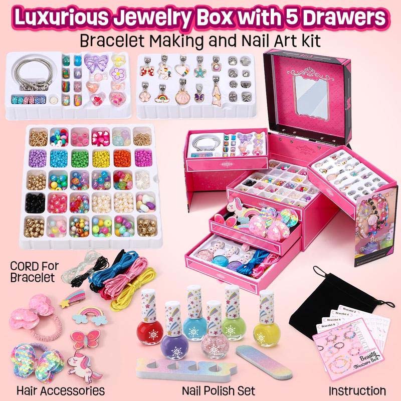 🎁Sale 49% OFF 🎁 Girls Charm Bracelet Making Kit