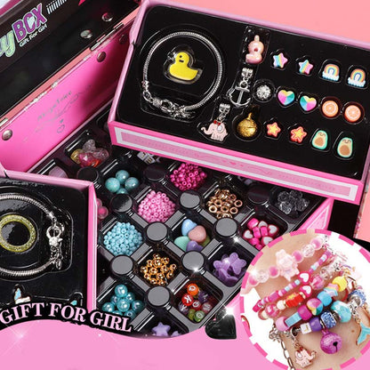 🎁Sale 49% OFF 🎁 Girls Charm Bracelet Making Kit